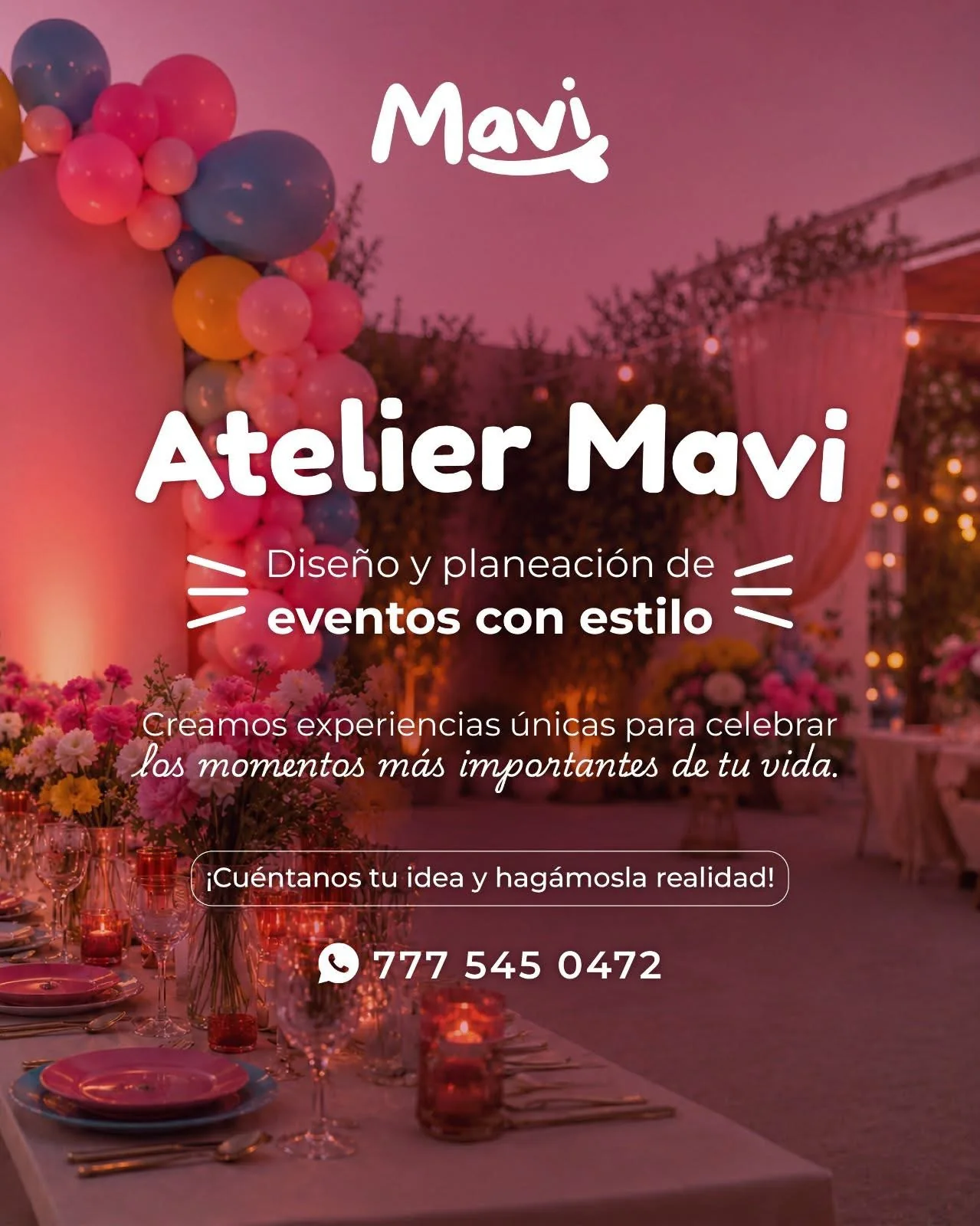 Presentación de servicios Atelier Mavi